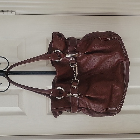 B. Makowsky Handbags - SOLD -B. Makowsky Genuine Leather Handbag Brown EUC w/ Dust Bag